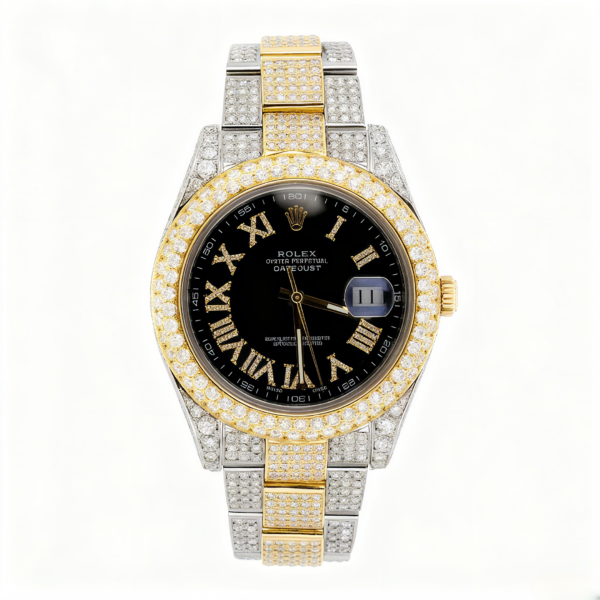 40MM Custom Full-Diamond Day-Date - United Luxury