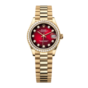 Rolex Datejust 31 Oyster, 31 mm, yellow gold and diamonds - United Luxury