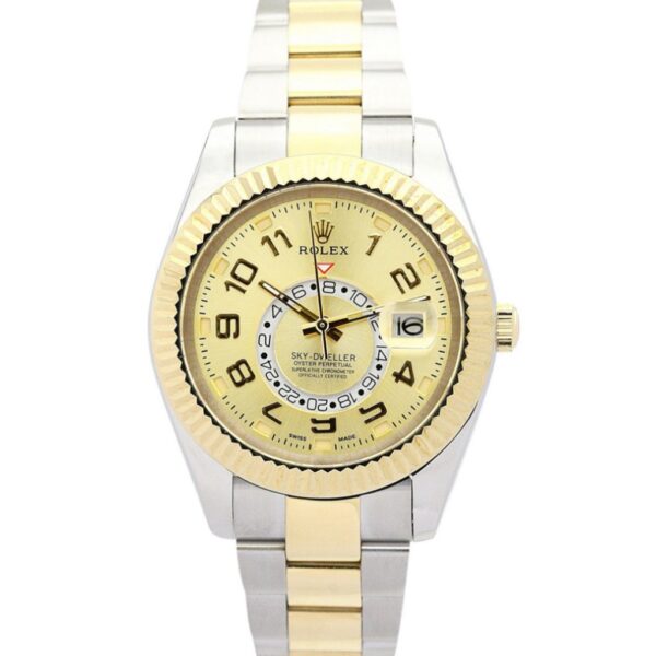 Replica Rolex Sky-Dweller 42mm Gold Dial 326938 - United Luxury