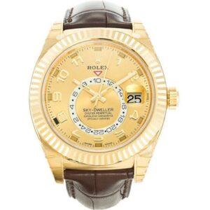 Replica Rolex Sky-Dweller 42mm Gold Dial 326138 - United Luxury