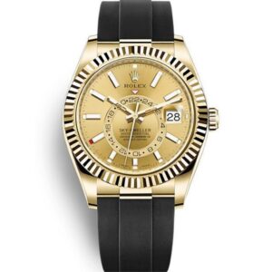 Replica Rolex Sky-Dweller 42mm Champagne Dial 326238 - United Luxury