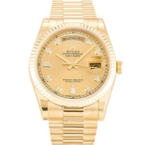 Replica Rolex Day-Date 36mm Gold Dial 118238 - United Luxury