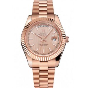 Superclone Rolex Day-Date 41mm Rose-Gold Dial REP016823 - United Luxury