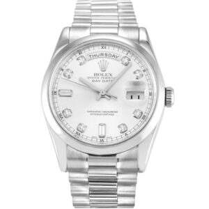 Replica Rolex Day-Date 36mm Silver Dial 118209 - United Luxury