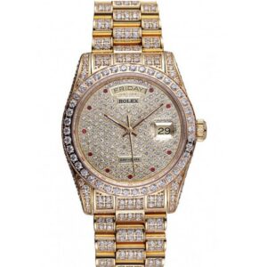 Superclone Rolex Day-Date 37mm Diamond Dial 621615 - United Luxury