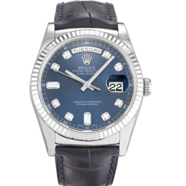 Replica Rolex Day-Date 36mm Blue Dial 118139 - United Luxury