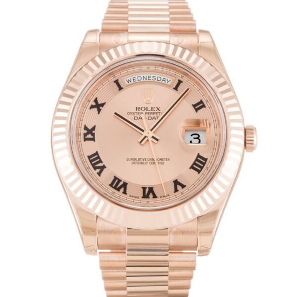 Replica Rolex Day-Date II 41mm Rose Dial 218235 - United Luxury