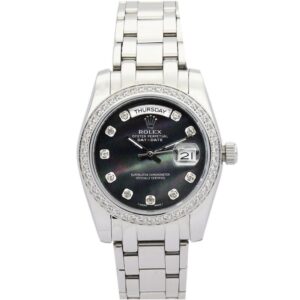 Replica Rolex Day-Date 36mm Black Dial 118346 - United Luxury