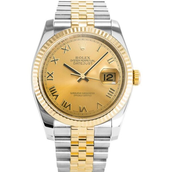 Replica Rolex Datejust 36mm Gold Dial 116233 - United Luxury
