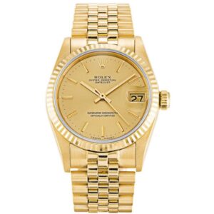 Replica Rolex Datejust Mid-Size 31mm Champagne Dial 68278 - United Luxury