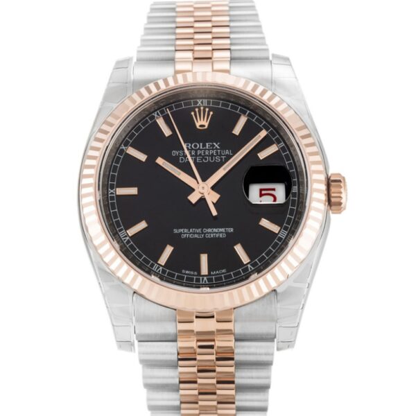 Replica Rolex Lady-Datejust 36mm Rose Dial 179171 - United Luxury