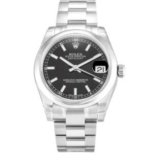 Replica Rolex Lady-Datejust 31mm Black Dial 178240-2 - United Luxury