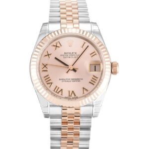 Replica Rolex Datejust Mid-Size 31mm Pink Dial 178271 - United Luxury