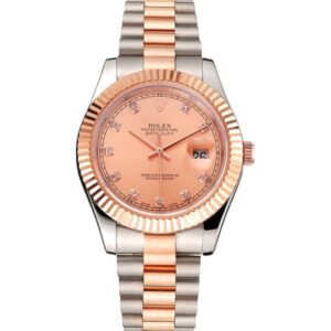Superclone Rolex Datejust 41mm Rose-Gold Dial REP016816 - United Luxury