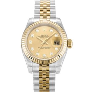 Replica Rolex Lady-Datejust 26mm Champagne Dial 179173-2 - United Luxury
