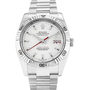 Replica Rolex Datejust Turn-O-Graph 36mm White Dial 116264 - United Luxury