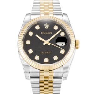 Replica Rolex Datejust 36mm Black Jubilee Dial 116233 - United Luxury