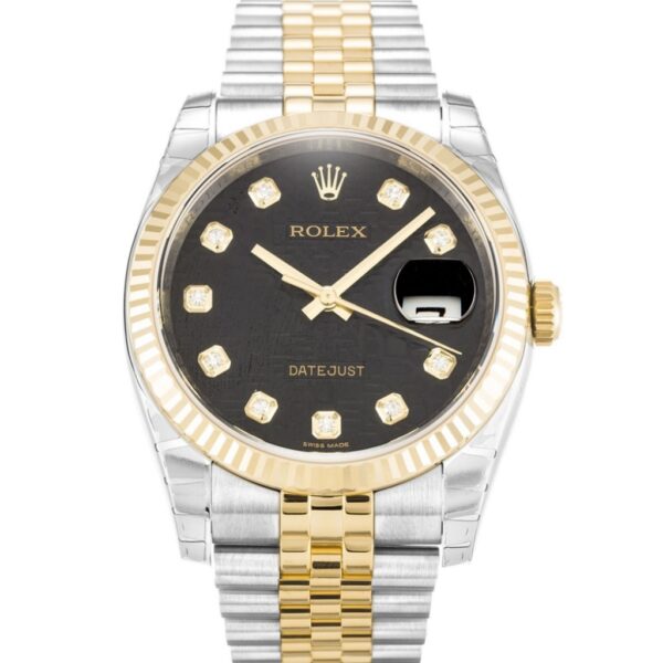 Replica Rolex Datejust 36mm Black Jubilee Dial 116233 - United Luxury