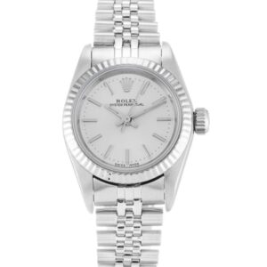 Replica Rolex Oyster Perpetual Lady 28mm Silver Dial 67194 - United Luxury