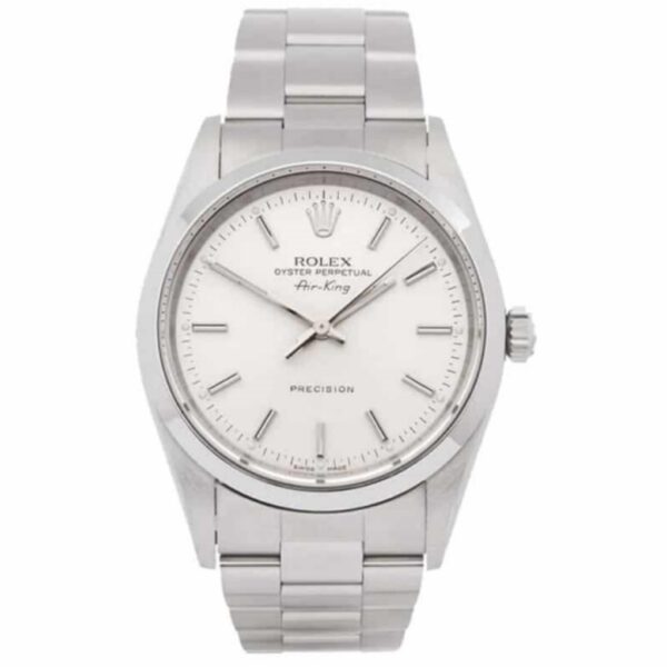 Rolex Air King 14000 Stainless Steel White Dial Replica - United Luxury