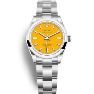 Replica Rolex Oyster Perpetual Lady 31mm Yellow Dial 277200 - United Luxury