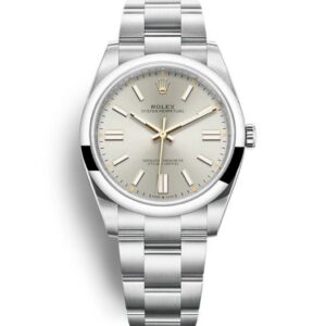 Replica Rolex Oyster Perpetual 41mm Silver Dial 124300 - United Luxury