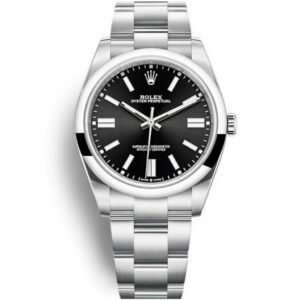 Replica Rolex Oyster Perpetual Lady 31mm Black Dial 124200 - United Luxury