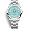 Replica Rolex Oyster Perpetual Lady 36mm Turquoise Blue Dial 124300 - United Luxury
