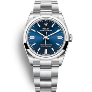Replica Rolex Oyster Perpetual Lady 36mm Blue Dial 126000 - United Luxury