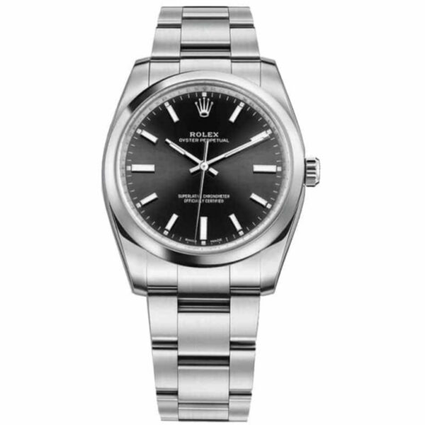 Rolex Oyster Perpetual Automatic Black Dial Ladies 114200 Replica - United Luxury