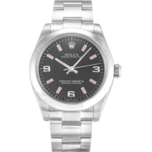 Replica Rolex Oyster Perpetual Lady 31mm Black Dial 177200 - United Luxury