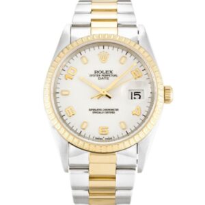 Replica Rolex Oyster Perpetual Date 31mm White Dial 15223 - United Luxury