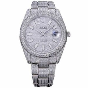Rolex Datejust 116334 Iced Out Diamond Pave Dial Replica - United Luxury