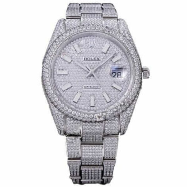 Rolex Datejust 116334 Iced Out Diamond Pave Dial Replica - United Luxury
