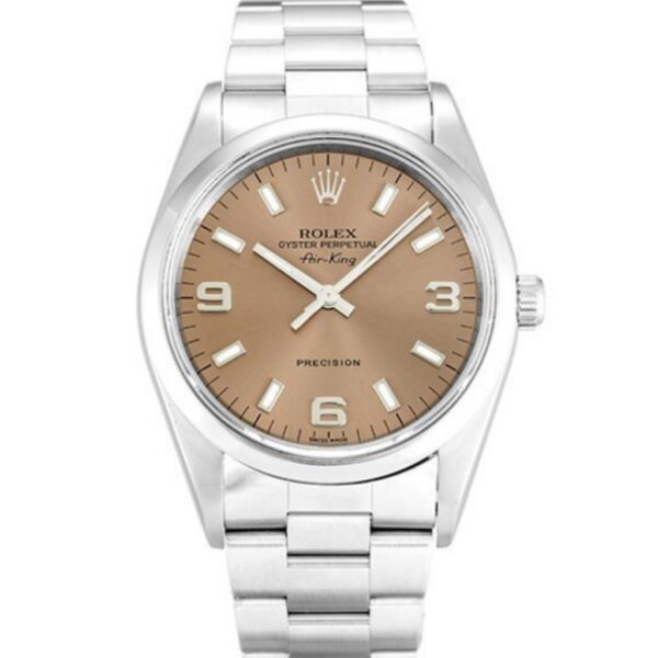 Replica Rolex Air-King 34mm Salmon Dial 14000 - United Luxury
