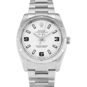 Replica Rolex Air-King 34mm White Dial 114210 - United Luxury