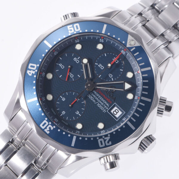 Diver 300M Seamaster Steel Chronograph Watch - United Luxury