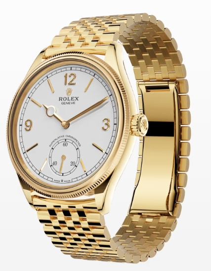 Rolex 1908 39 mm, 18 ct yellow gold, polished finish Reference 52508 - United Luxury