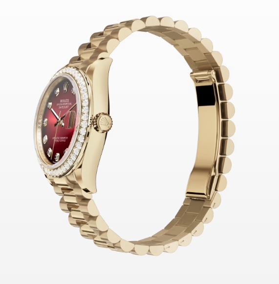 Rolex Datejust 31 Oyster, 31 mm, yellow gold and diamonds - United Luxury